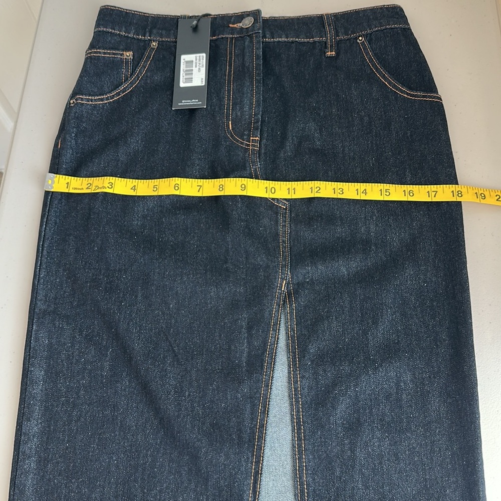 NWT Lioness Dark Blue Denim Skirt Size Small. - Picture 8 of 14
